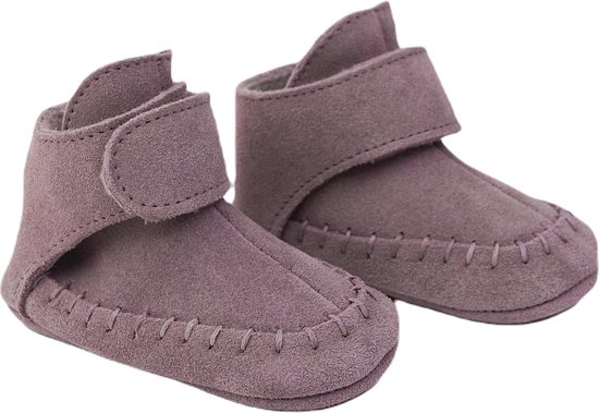Lodger baby schoentjes – Antislip en soepel leer – paars