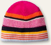 Accent knitted hat 10 multi stripe raspberry radiance Pink: OS