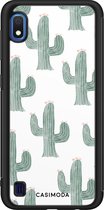 Casimoda® hoesje - Geschikt voor Samsung Galaxy A10 - Cactus Print - Zwart TPU Backcover - Planten - Groen