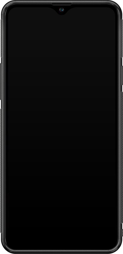 Coque Samsung Galaxy A20s en verre - Rayures coeur - Zwart - Hard Case Zwart - Coque arrière pour téléphone - Rayé - Casimoda