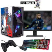 ScreenON - FIFA FR Gaming Set + FIFA 23 - FF23-V1103024 - (GamePC.FF23-V11030 + 24 Inch Monitor + Toetsenbord + Muis + Controller + FIFA 23)