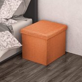 Opvouwbare Opberg Poef - Hocker – Bench – Bench with Storage space - Zitkist – Woonkamer accessoires  38 x 38 x 38 cm;