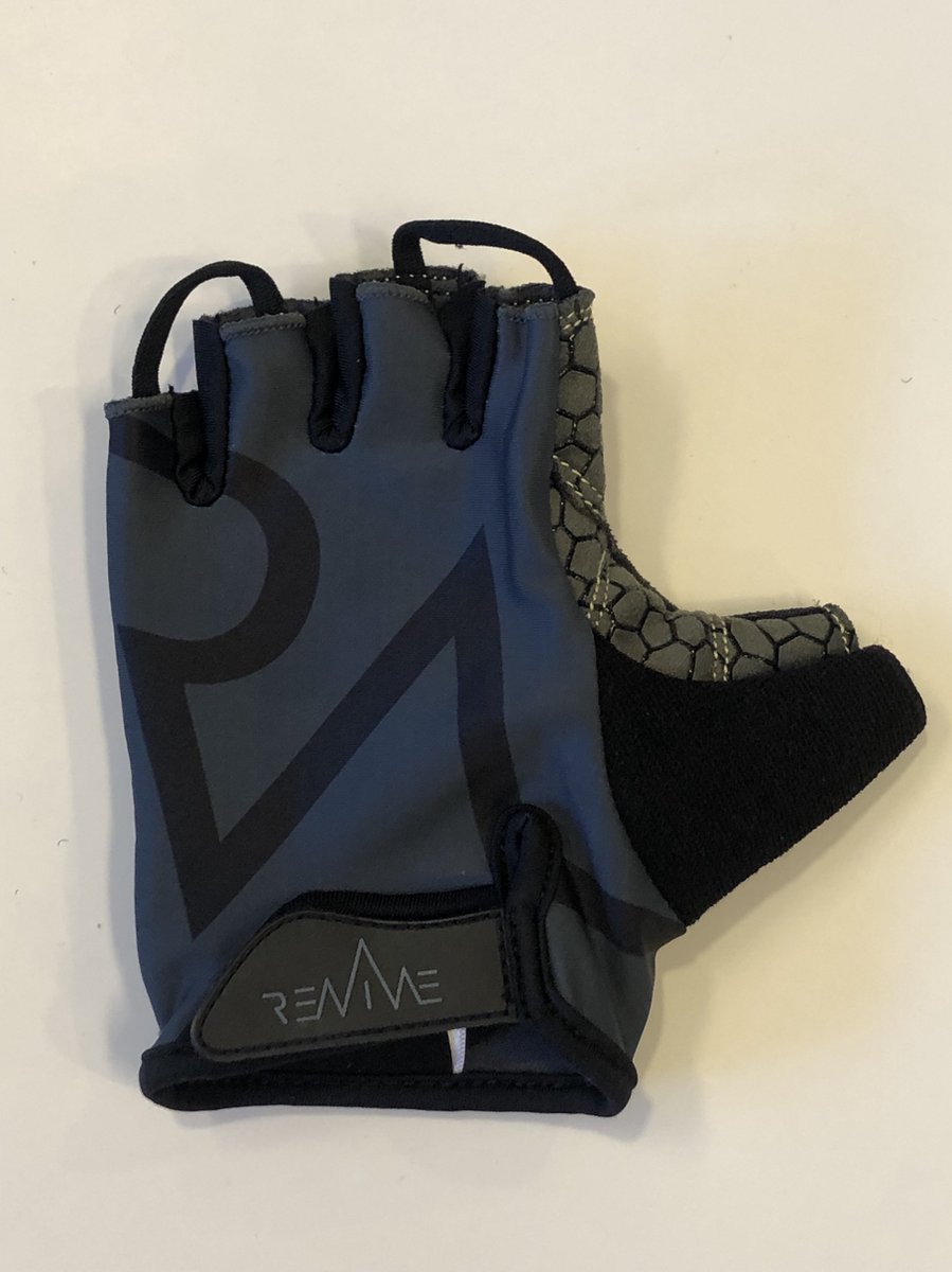 REVIVE Sporthandschoen Black/Grey maat S- extra grip - handige lussen