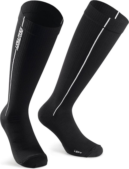 Calze Recupero Assos BlackSeries Compressione Nere Unisex Per Ciclismo