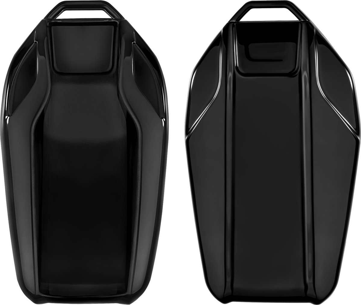 kwmobile autosleutelhoes geschikt voor BMW Display Key autosleutel - TPU beschermhoes in hoogglans zwart
