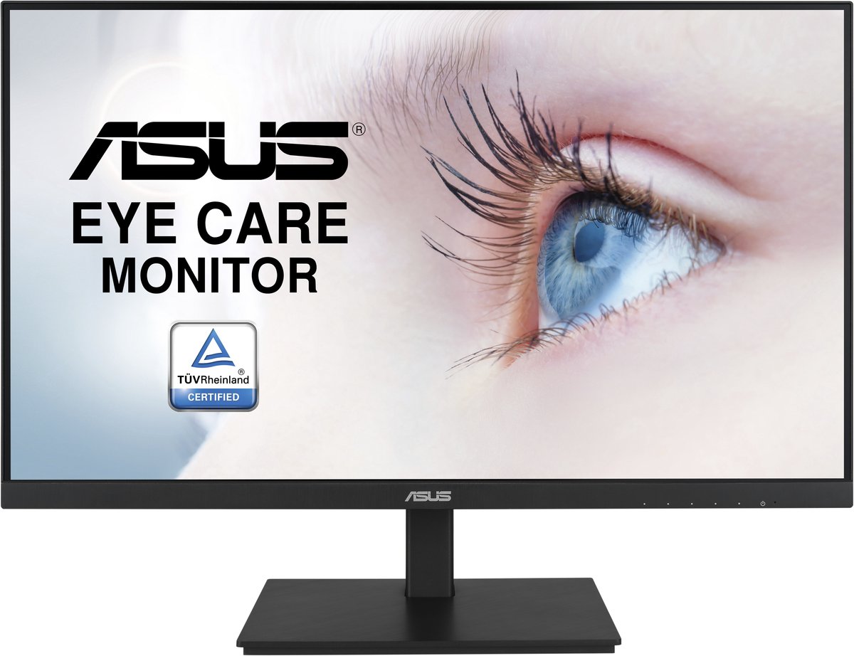 Asus VA24DQSB IPS LED-monitor 60.5 cm (23.8 inch) Energielabel F (A - G) 1920 x 1080 Pixel Full HD 5 ms HDMI, Hoofdtelefoon (3.5 mm jackplug), DisplayPort,