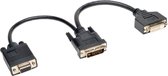 Tripp-Lite P564-06N-DV DVI Y Splitter Cable, Digital and VGA Monitors (DVI-I M to DVI-D F and HD15 F) 6-in. TrippLite