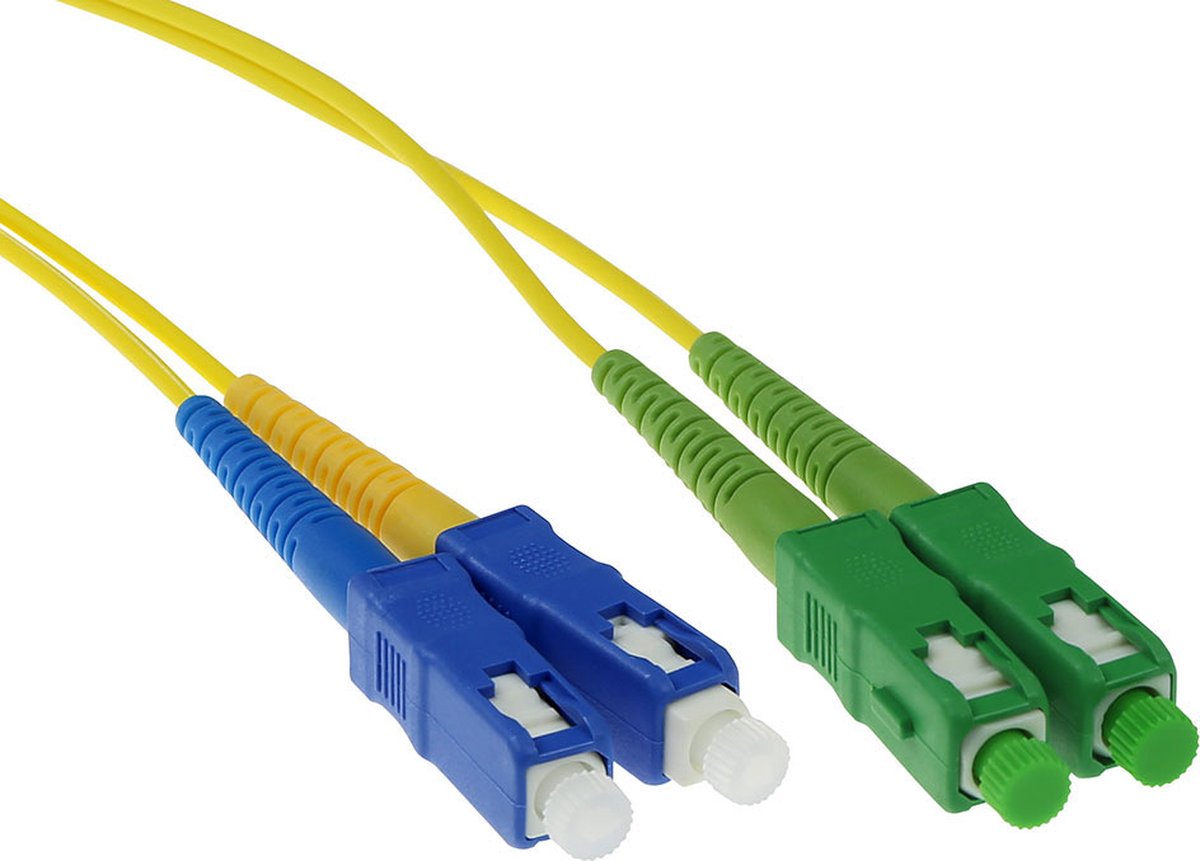 ACT RL3815 Glasvezel patchkabel Duplex LSZH Singlemode SC/APC-SC/UPC 9/125 OS2 - 15 meter