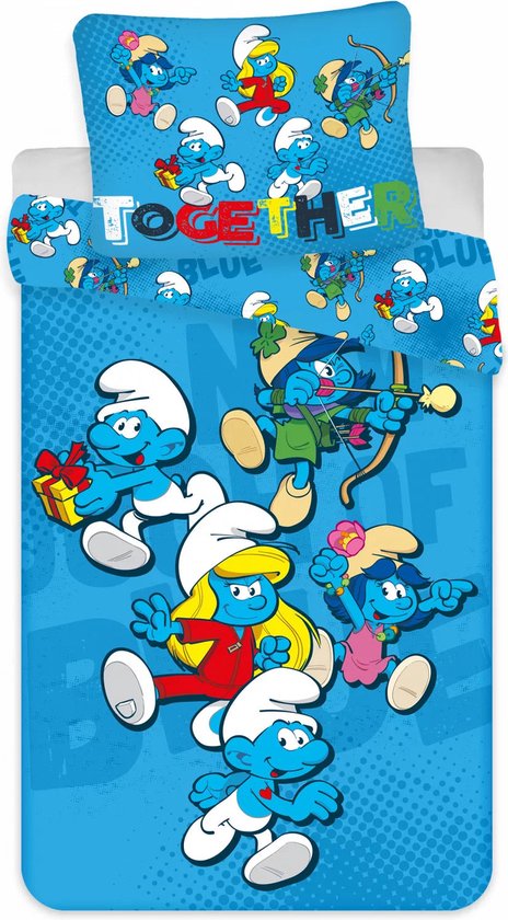 BrandMac Bluey Babybeddengoed van 100% katoen, dekbedovertrek 100 x BrandMac Bluey Babybeddengoed van 100% katoen, dekbedovertrek 100 x