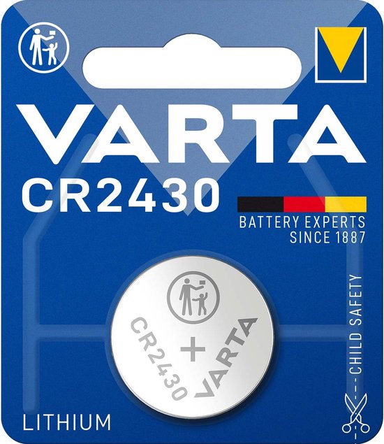 Foto: Varta knoopcel batterij cr2430 lithium