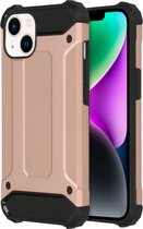 iMoshion Hoesje Geschikt voor iPhone 14 Hoesje - iMoshion Rugged Xtreme Backcover - Rosé Goud