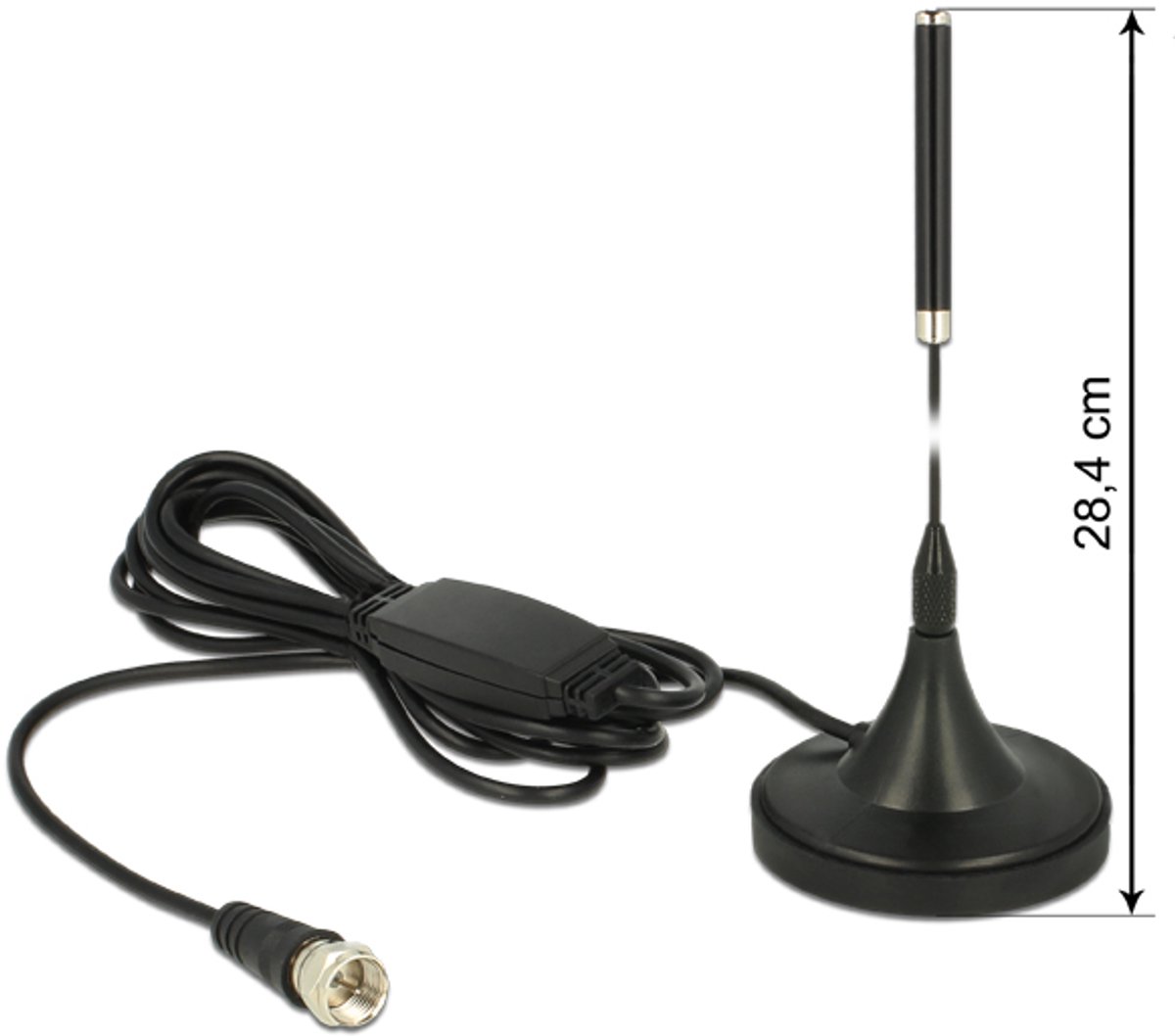 DAB+ Antenne met F (m) connector - 21 dBi - 2 meter
