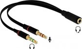 Câble audio DeLOCK 65967 0, 2 m 3,5 mm 2 x 3,5 mm Zwart