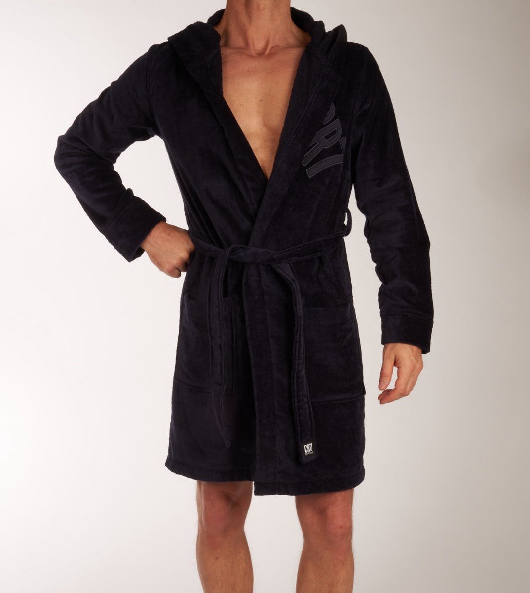 CR7 Badjas - 490 Blue - maat S (S) - Heren Volwassenen - 100% katoen- 8740-93-490-S