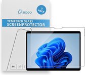 Tablet screenprotector geschikt voor Microsoft Surface Pro 8 - Case-friendly screenprotector - 2 stuks - Tempered Glass - Transparant