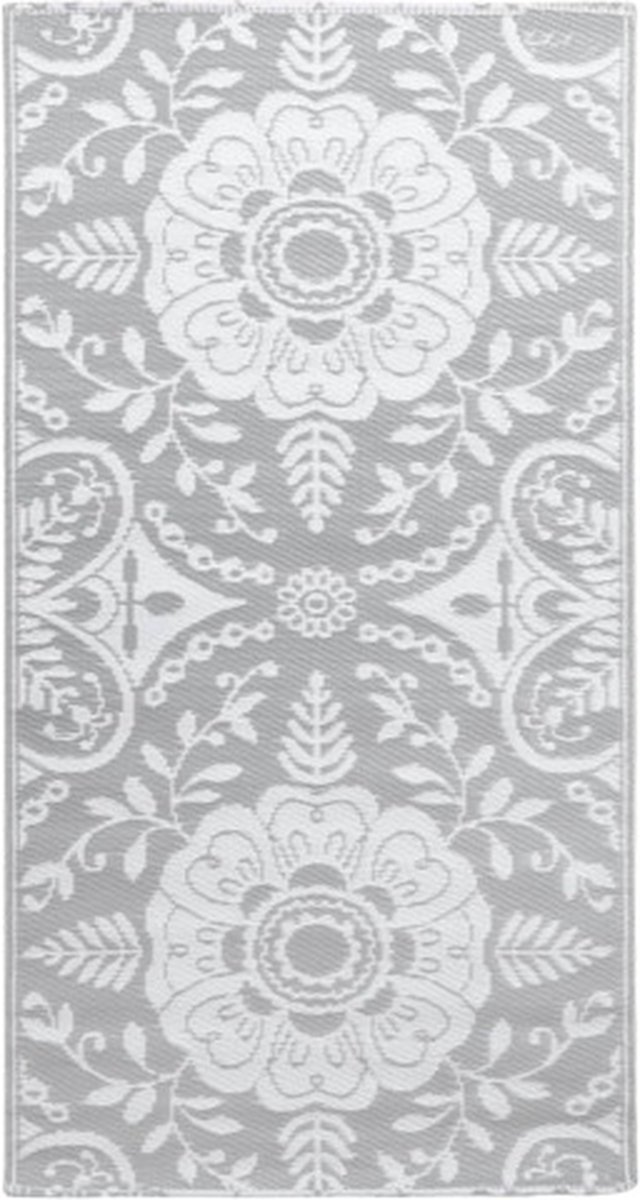 vidaXL - Buitenkleed - ARAKIL - 190x290 - cm - PP - lichtgrijs