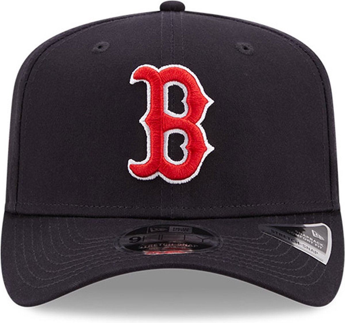 New Era Boston Red Sox Team Navy 9FIFTY Stretch Snap Cap S/M