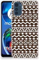 Leuk TPU Backcase Motorola Moto E32 Telefoon Hoesje Aztec Brown