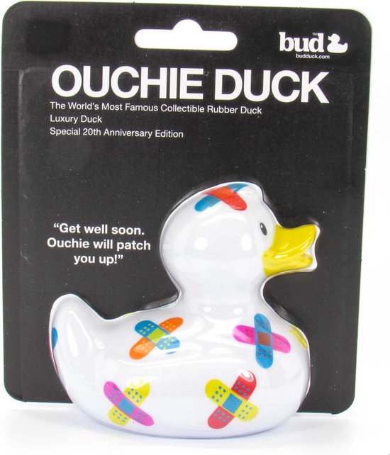 BudDuck Luxury Badeendje - Ouchie Duck - Badspeelgoed van BudDuck — afbeelding 3