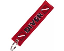 GoedeDoelen.Shop | Lanyard Sleutelhanger Diver | Tashanger | Scuba Sleutelhanger | Scuba Tashanger | Diver | Duiker | Duiksport | Duik Sleutelhanger | Duik Tashanger | Afmeting 12,5 X 3 CM