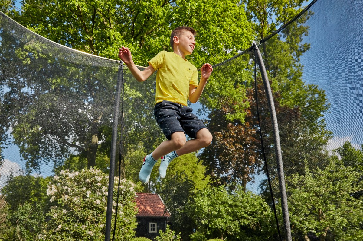 Salta Comfort Edition - 214 x 153 cm - Rechthoekige trampoline met veiligheidsnet - Groen - Trampoline voor kinderen — afbeelding 4