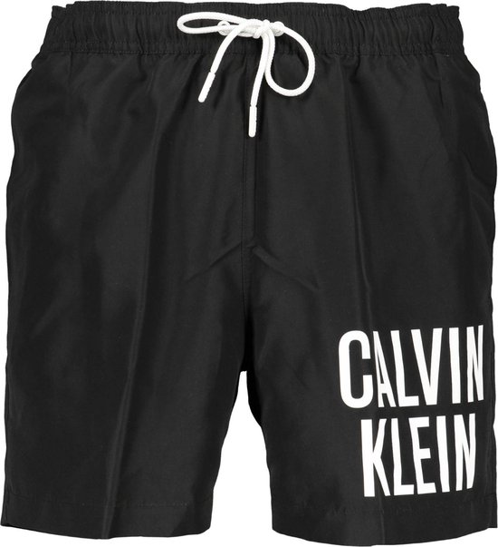 Calvin Klein Medium Drawstring swimshort - heren zwembroek - zwart - Maat: