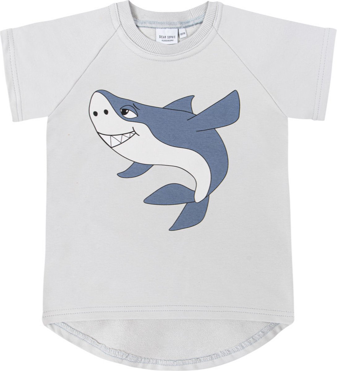 Dear Sophie T-shirt Shark Grijs Maat 122/128