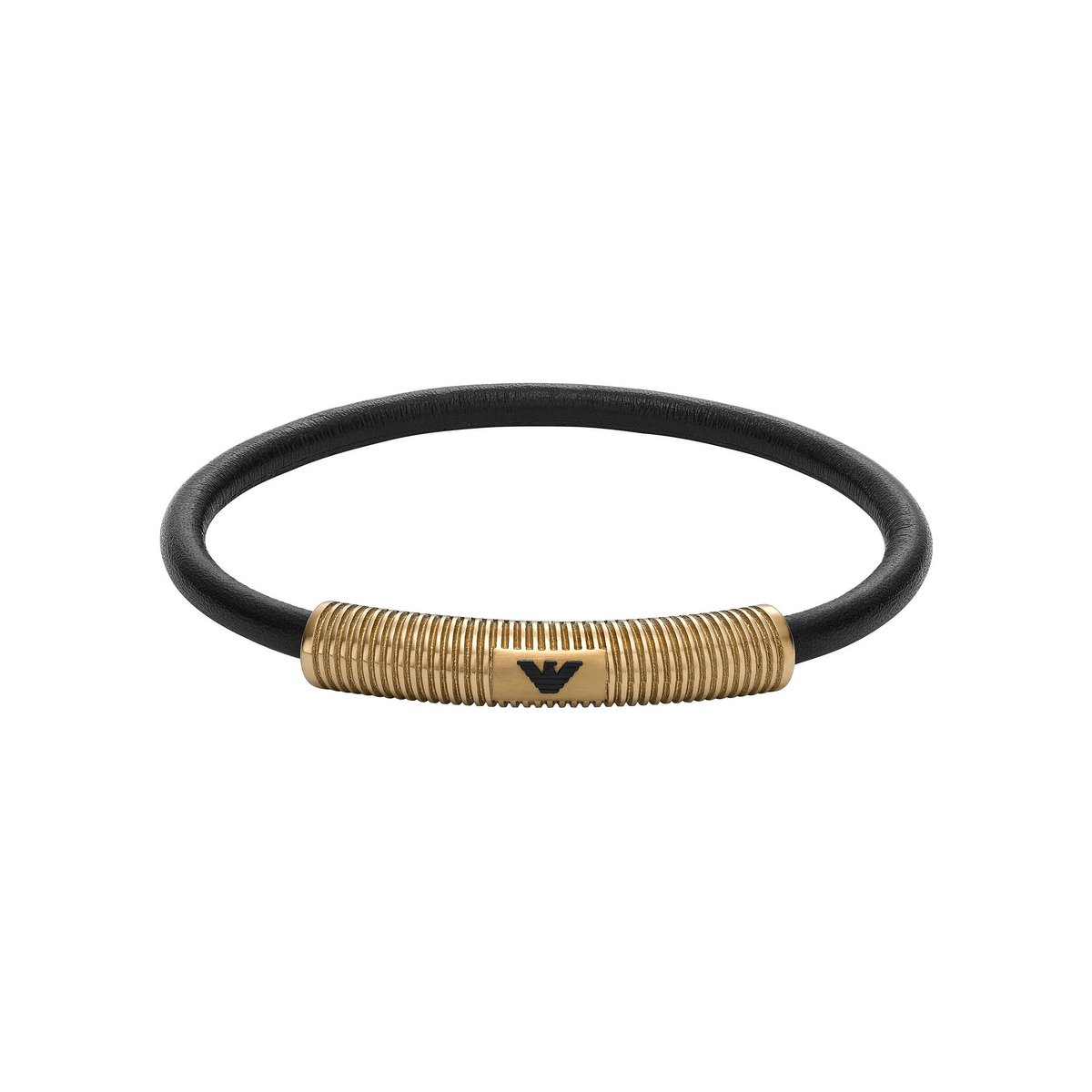 Emporio Armani Heren-Armband Leder, | bol 88576136 Size One Staal
