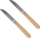 Couteaux Homey's Clog - 2 couteaux à éplucher - carbone/hêtre - 8,5cm