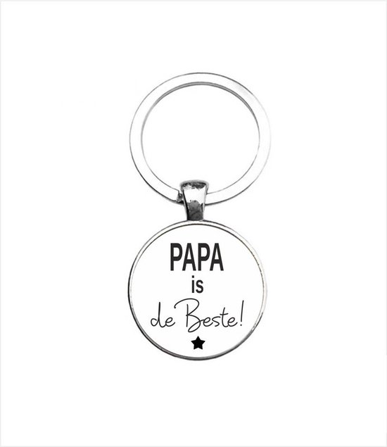 Porte-clés en Glas - Papa est le meilleur