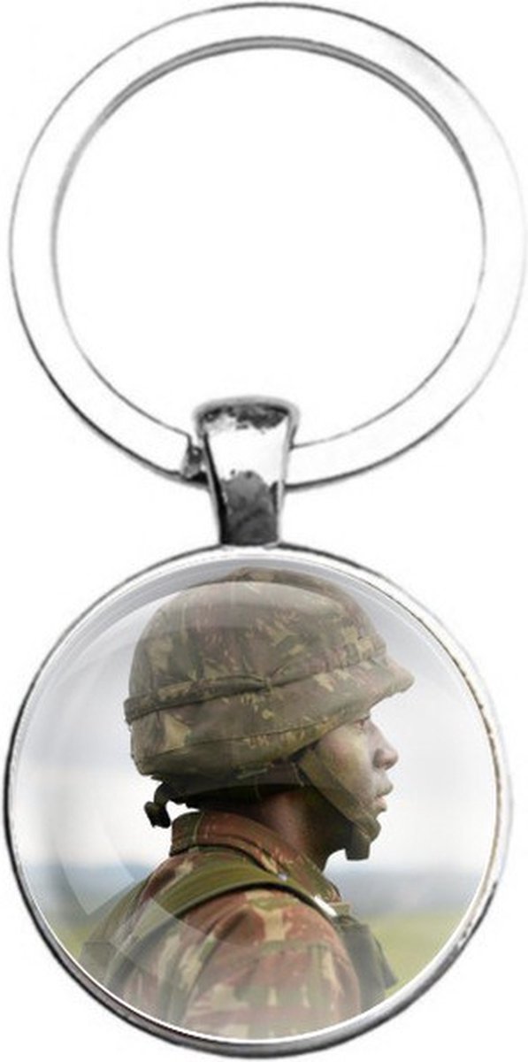 Sleutelhanger Glas - Soldaat