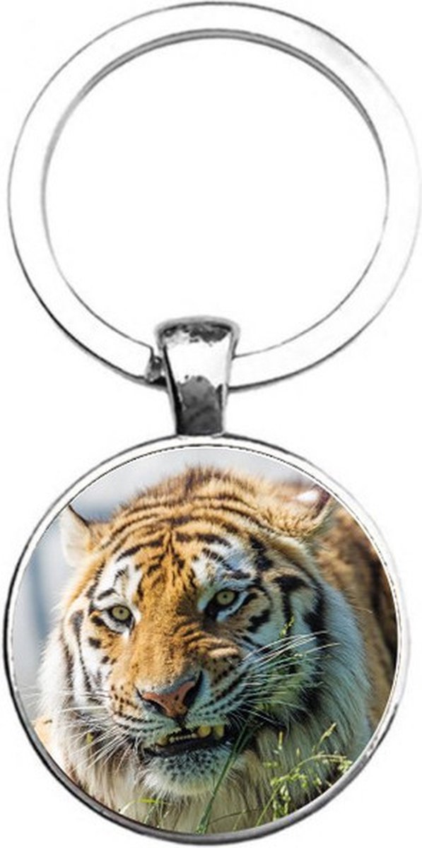 Sleutelhanger Glas - Tijger