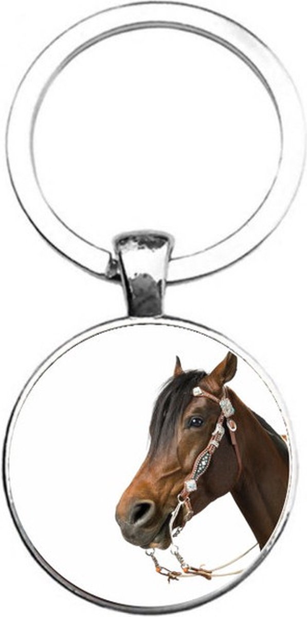 Sleutelhanger Glas - Paard