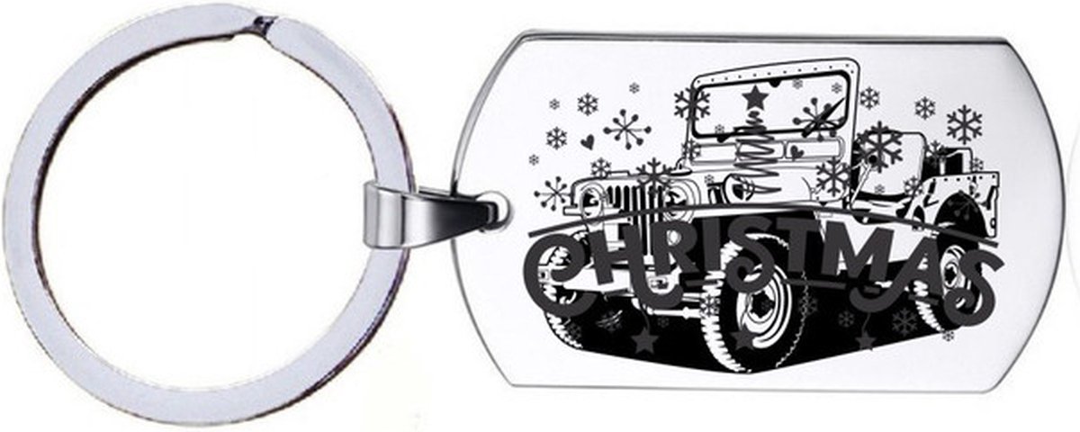 Sleutelhanger RVS - Jeep