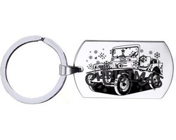 Sleutelhanger RVS - Jeep