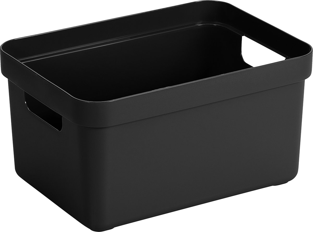 Sunware - Sigma home opbergbox 13L zwart - 35 x 246 x 183 cm