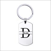 Sleutelhanger RVS Met Naam -  Dilan