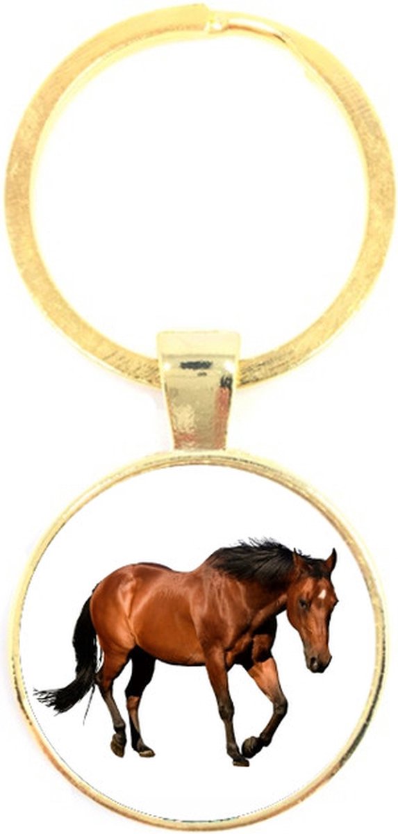 Sleutelhanger Glas - Paard