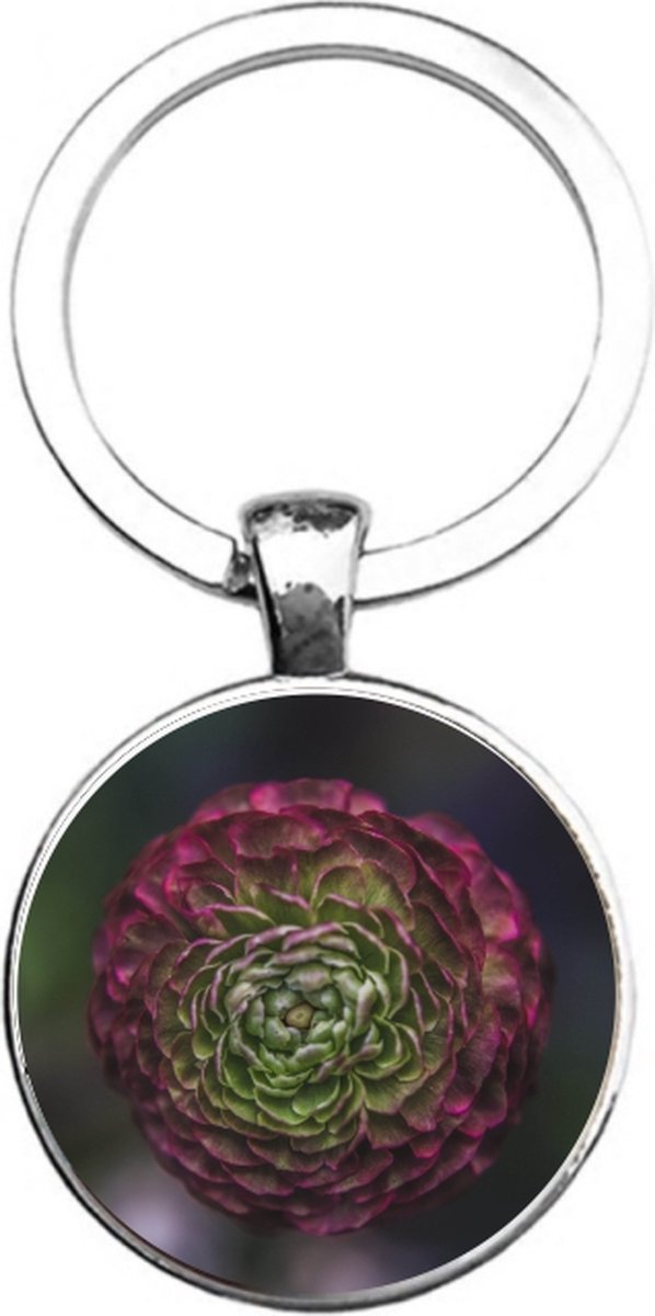 Sleutelhanger Glas - Bloem