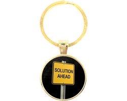 Sleutelhanger Glas - Solution Ahead