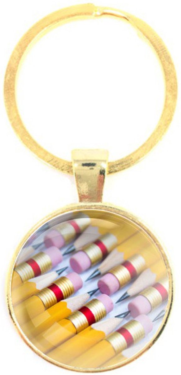 Sleutelhanger Glas - Potloden