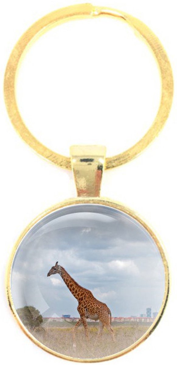 Sleutelhanger Glas - Giraffe