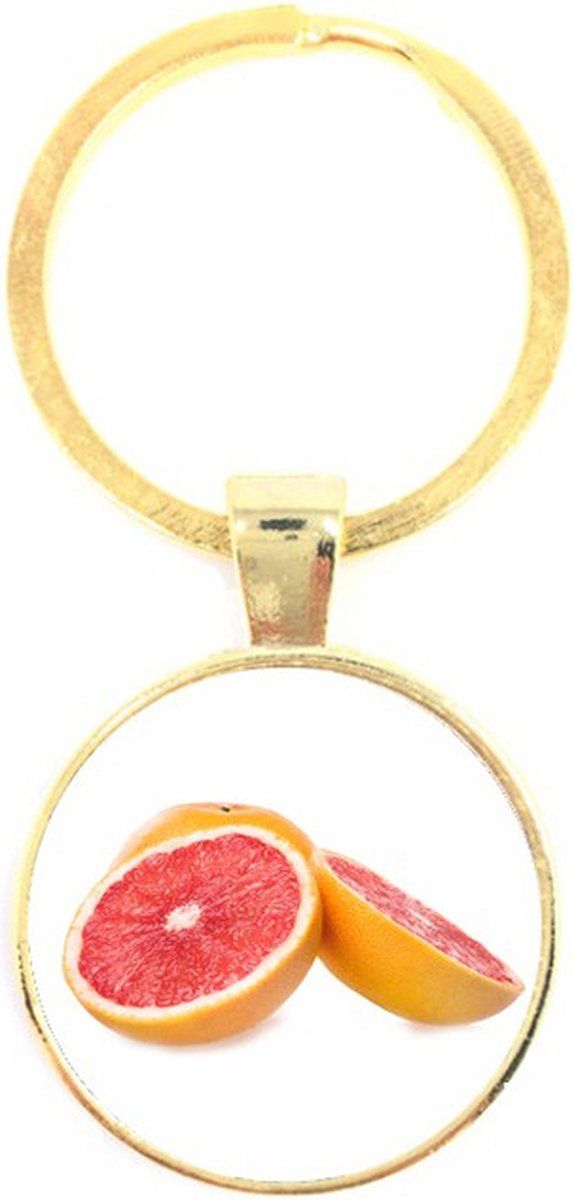 Sleutelhanger Glas - Grapefruit