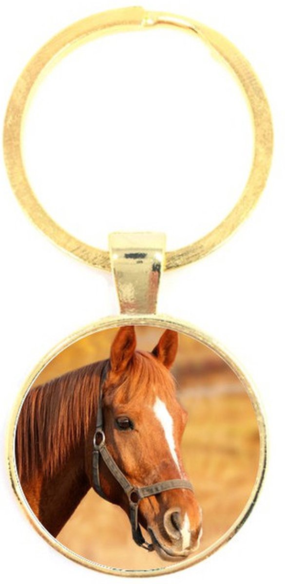 Sleutelhanger Glas - Paard