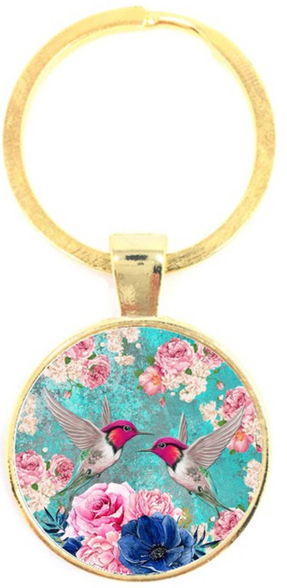 Sleutelhanger Glas - Vogels