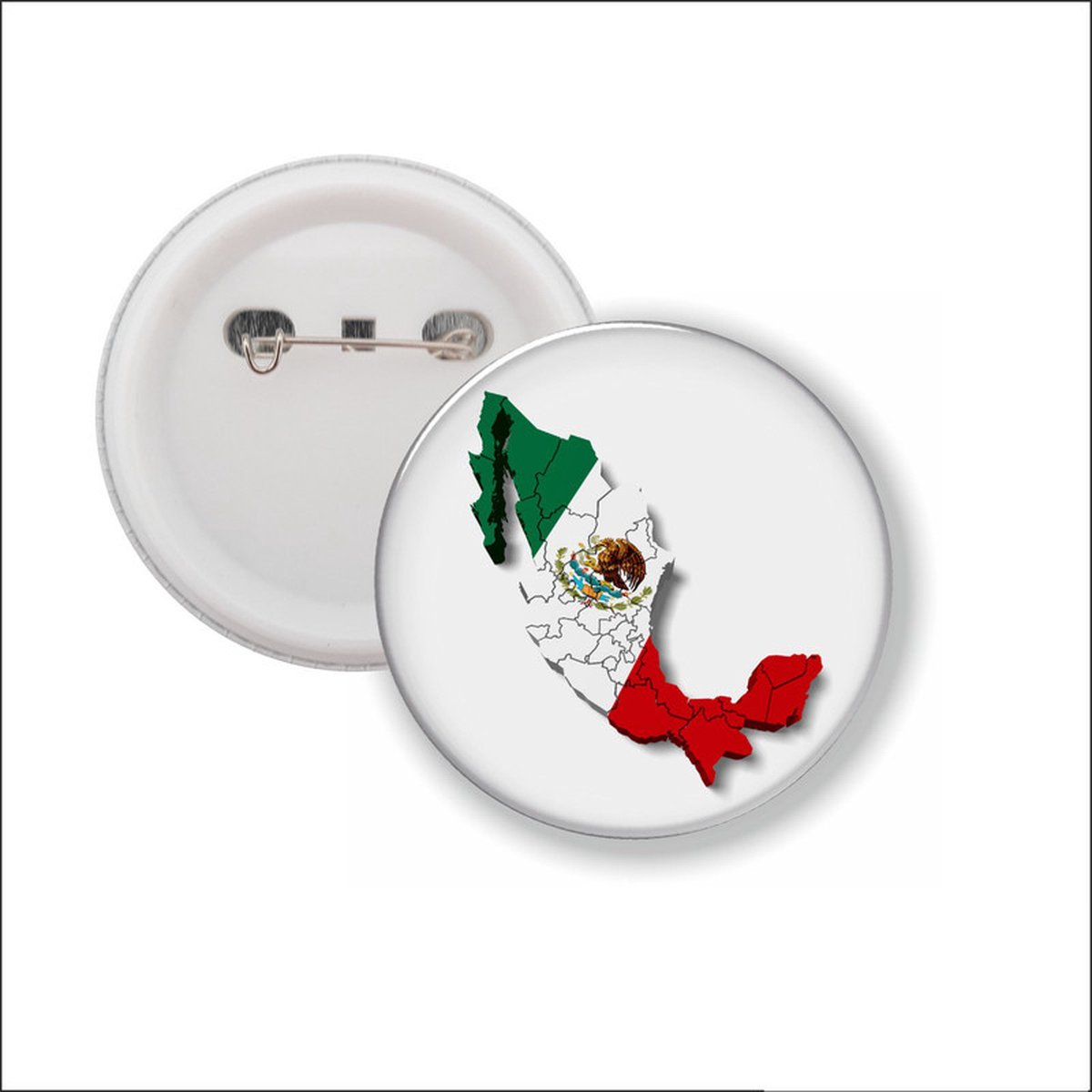 Button Met Speld - Mexico