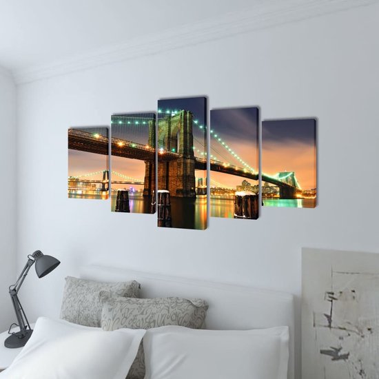 Prolenta Premium - Canvasdoeken Brooklyn Bridge 200 x 100 cm - Huis en Tuin  | bol.com