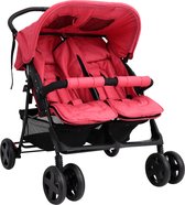 Prolenta Premium – Tweelingkinderwagen staal rood – 3 in 1 – Maxi Cosi – Kinderwagens