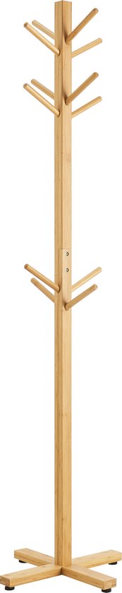 Bamboe kledingrek Jämsä kapstok 38x38x176 cm