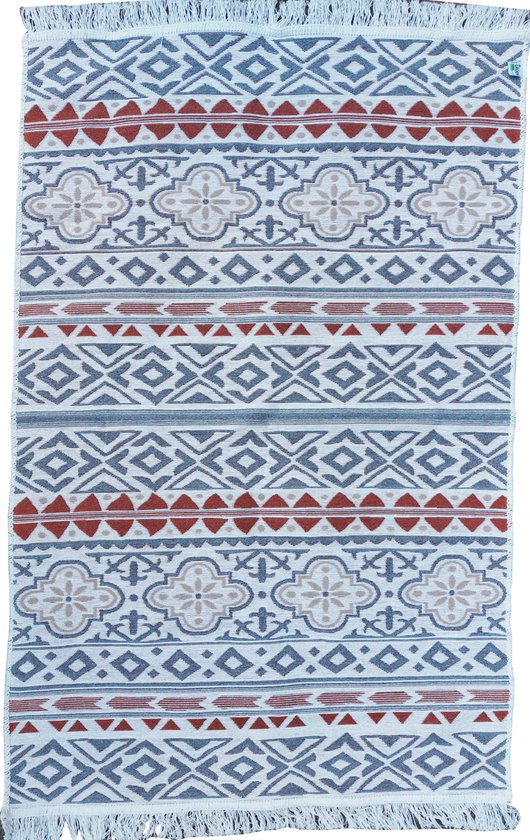 Katoen vloerkleed 120x180 cm Kelim - Klassiek - Keuken & Woonkamer tapijt - Kilim